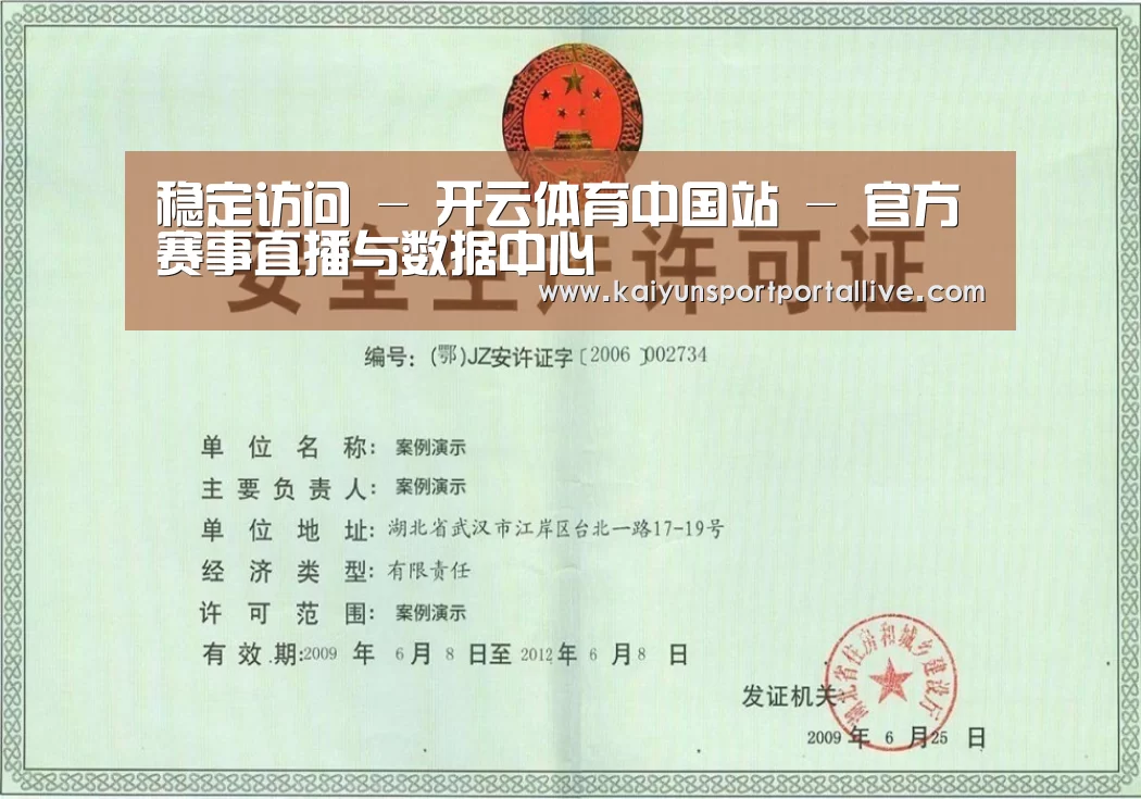 开云平台荣誉证书三